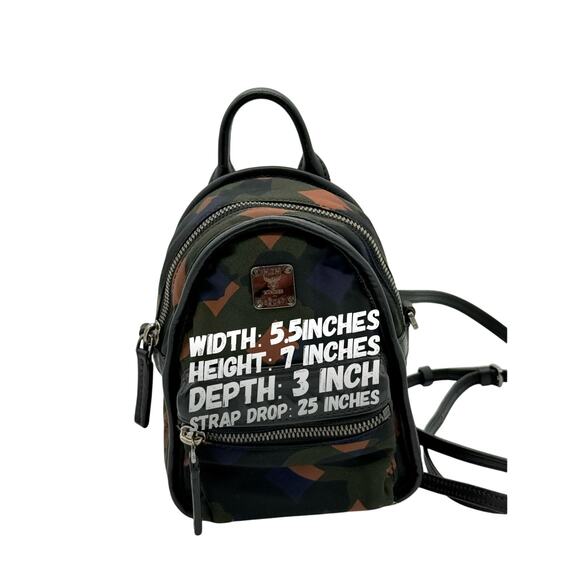 MCM Dieter Munich Lion Camo Nylon Mini Backpack/Beltbag - Picture 14 of 15